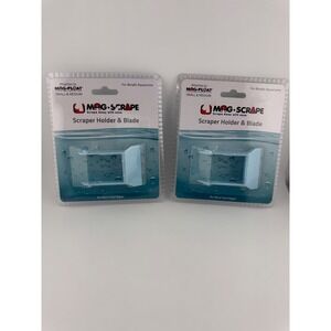Set‎ of 2 - MAG-SCRAPE Small Medium Scraper Holder Blade for Acrylic Aquariums
